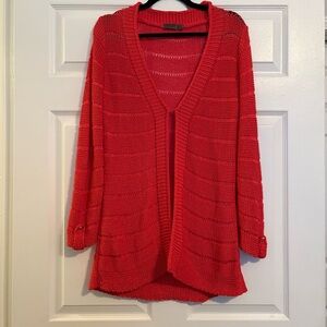 Women's Red-Orange Knit Sweater (Purchased in Spain) - size M